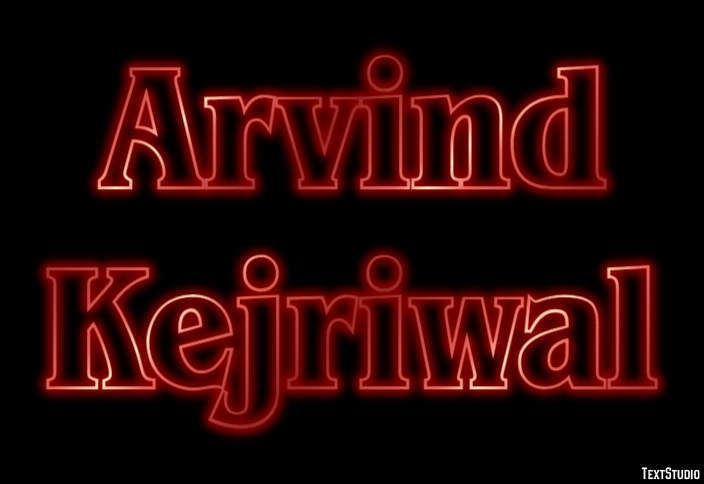 Arvind Kejriwal テキスト効果