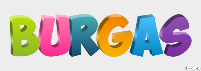 Burgas Effetto testo