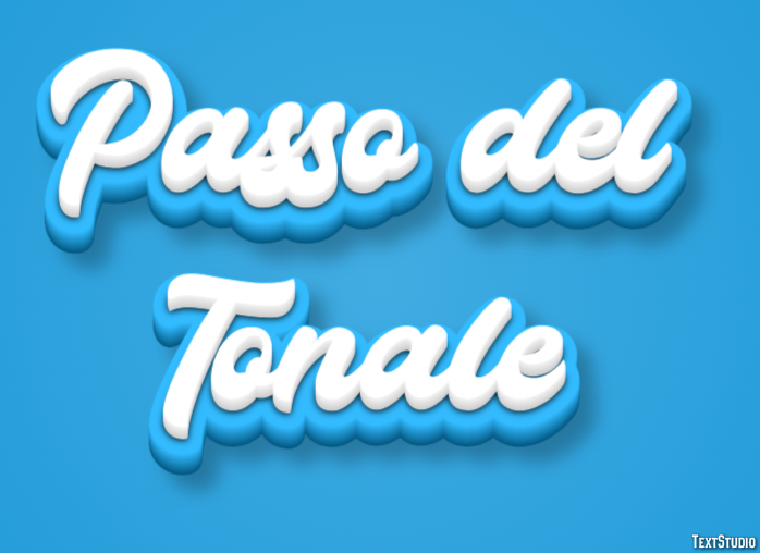Passo del Tonale Efekt tekstowy
