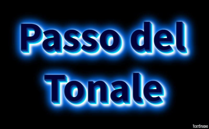 Passo del Tonale Эффект текста