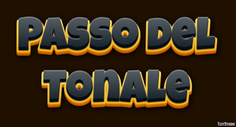 Passo del Tonale Efekt tekstowy