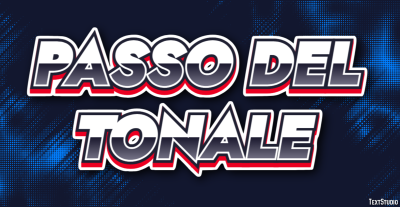 Passo del Tonale Efekt tekstowy