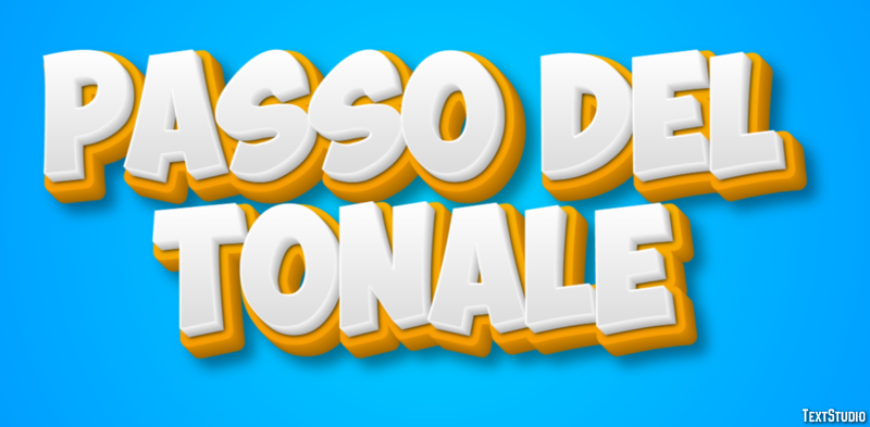 Passo del Tonale Efekt tekstowy