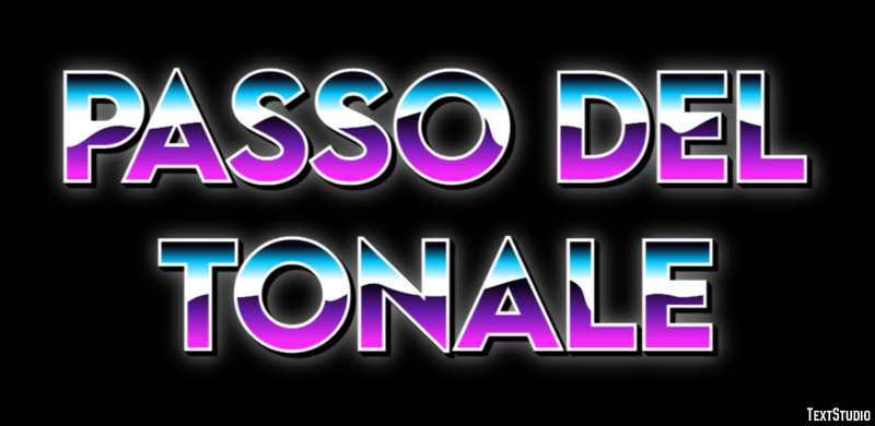 Passo del Tonale Efekt tekstowy