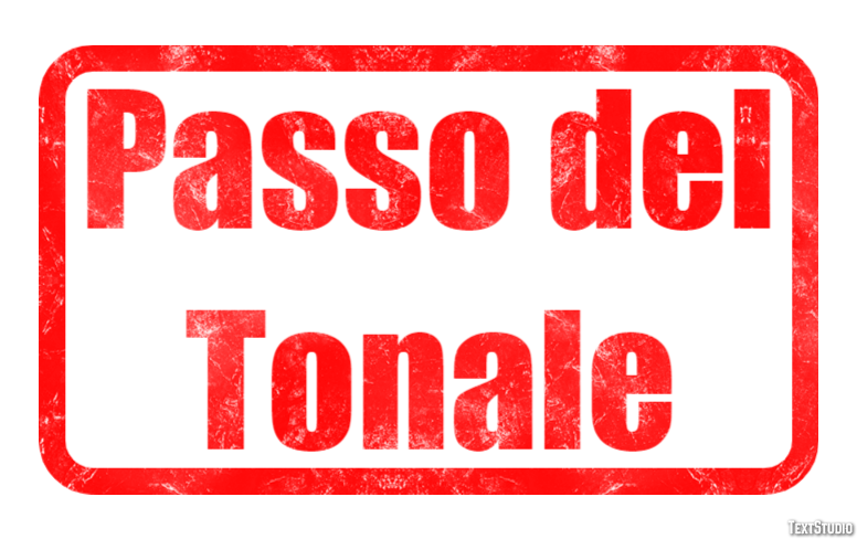 Passo del Tonale Efekt tekstowy