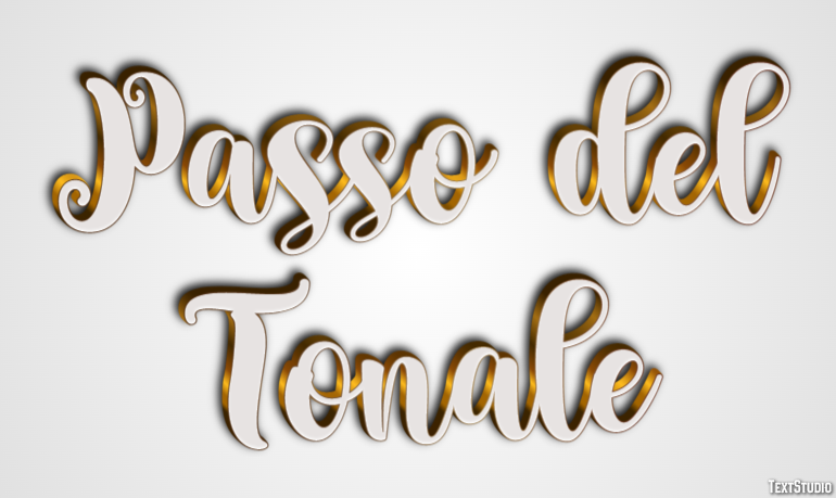 Passo del Tonale Efekt tekstowy