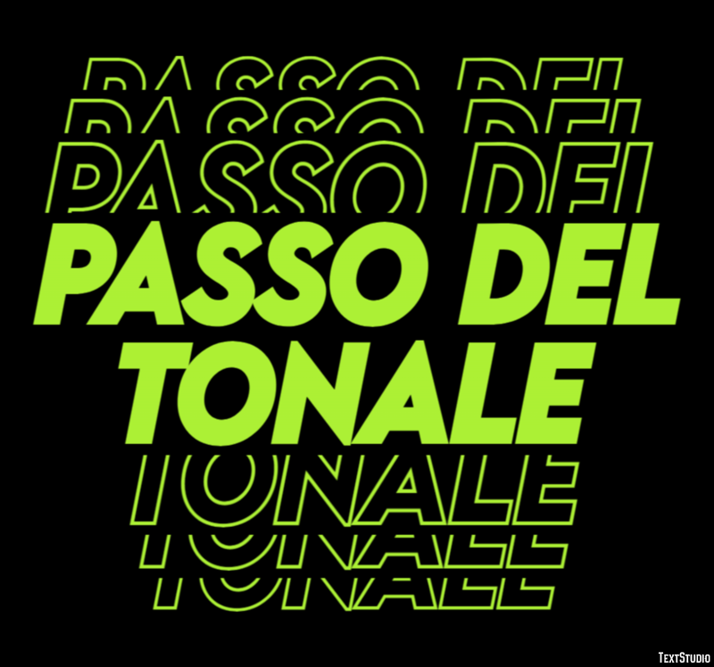 Passo del Tonale Efekt tekstowy
