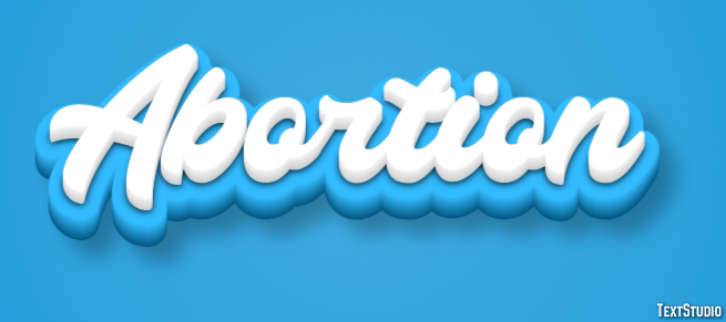 Abortion Text effect