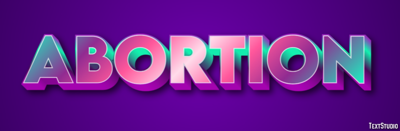 Abortion Text Effect