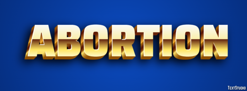 Abortion Text Effect
