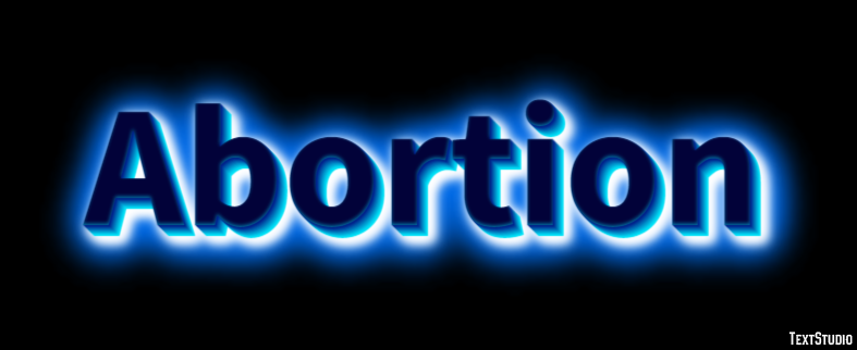 Abortion Text effect