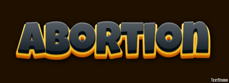 Abortion Text effect