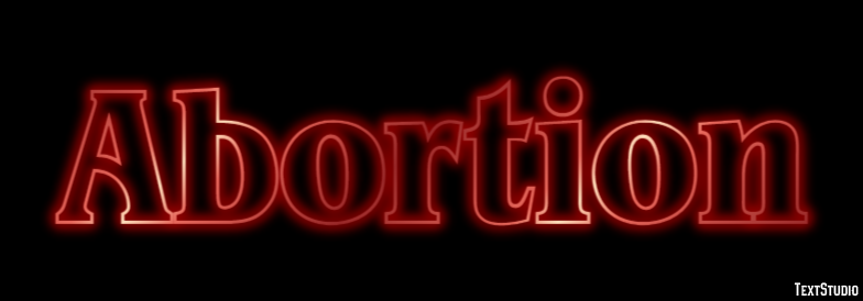 Abortion Text Effect