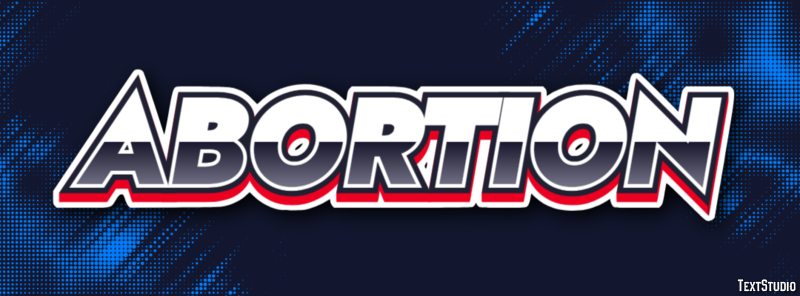Abortion Text effect