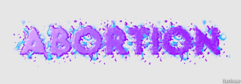 Abortion Text effect