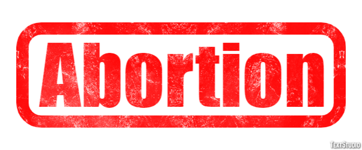 Abortion Text Effect