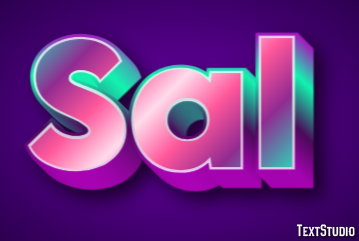 Sal Efeito de texto