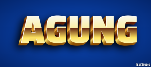 Agung Effetto testo