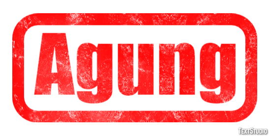 Agung Efekt tekstowy