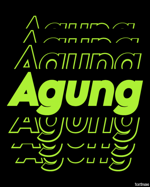 Agung Efekt tekstowy