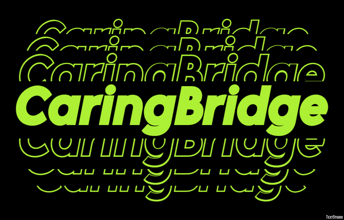 CaringBridge Efeito de texto