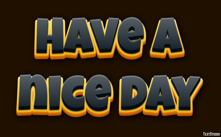 Have a nice day Эффект текста