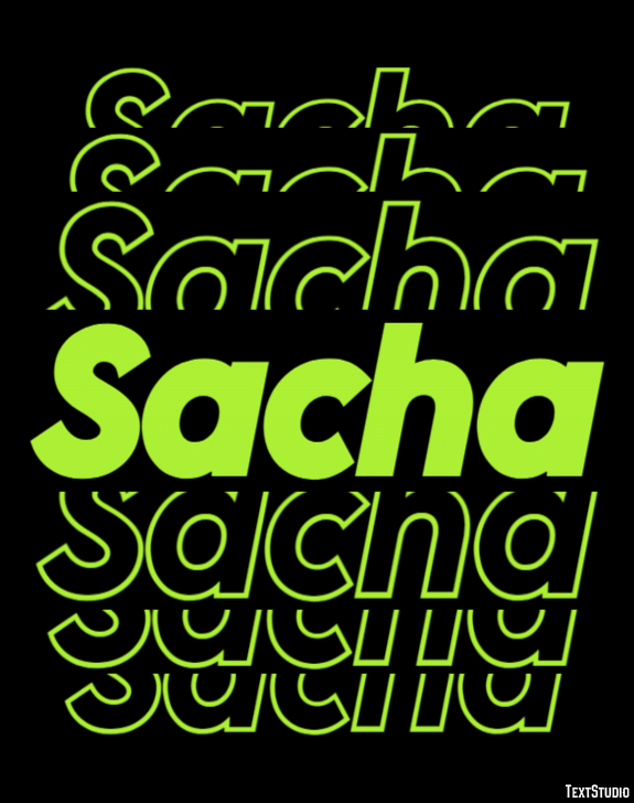 Sacha Texteffekt