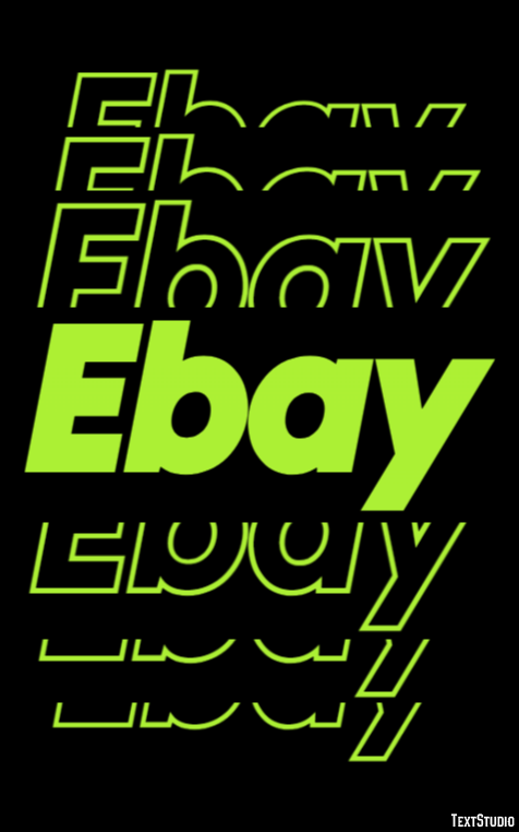 Ebay Tekst Effect