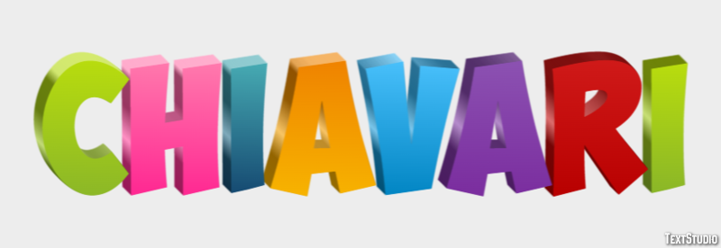 Chiavari Efekt tekstowy