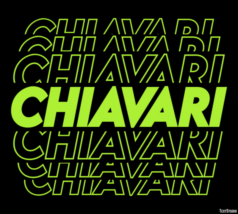 Chiavari Efekt tekstowy