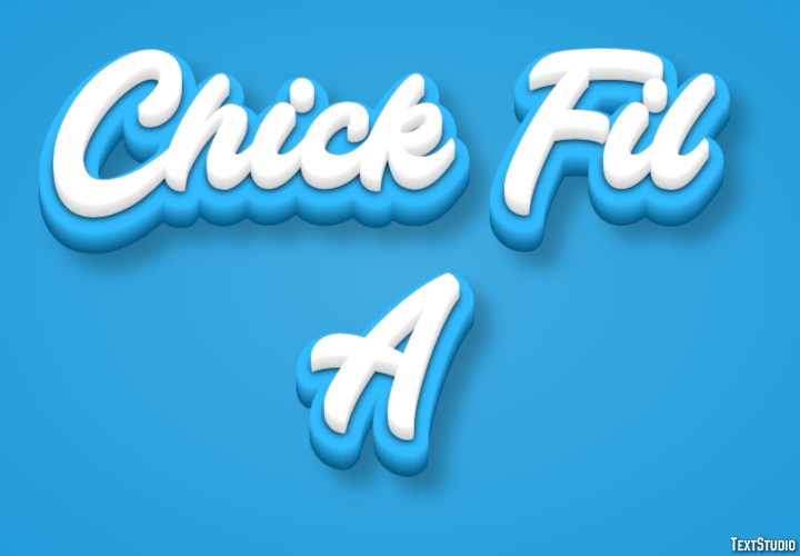 Chick Fil A Texteffekt