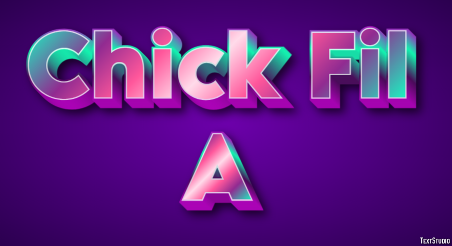 Chick Fil A テキスト効果