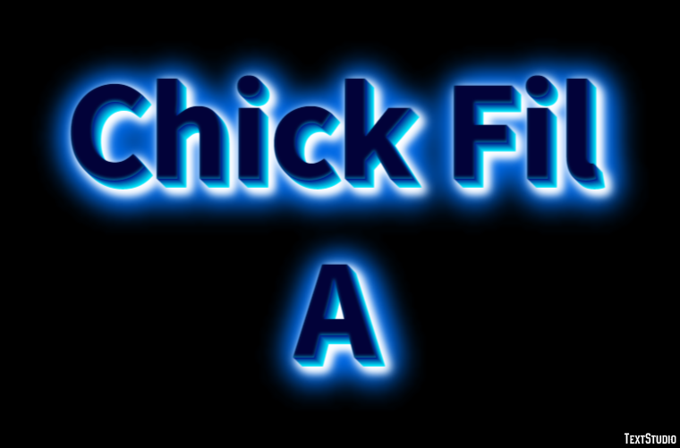 Chick Fil A Texteffekt