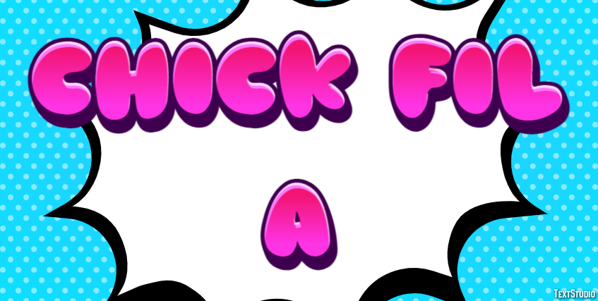 Chick Fil A Effet de Texte