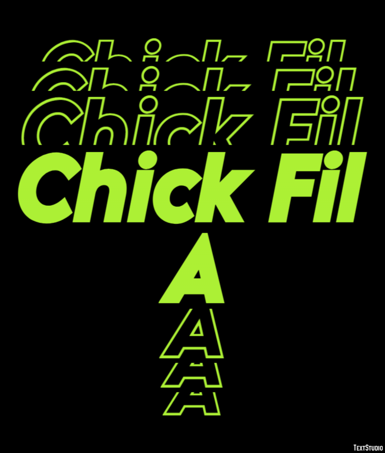 Chick Fil A Effet de Texte