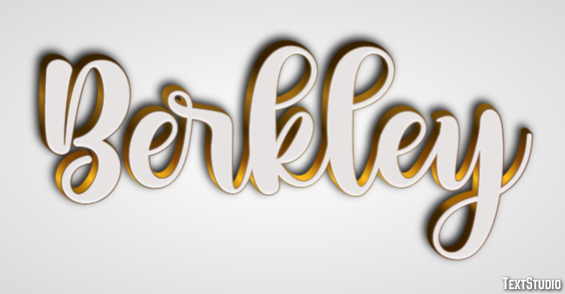 Berkley Text effect