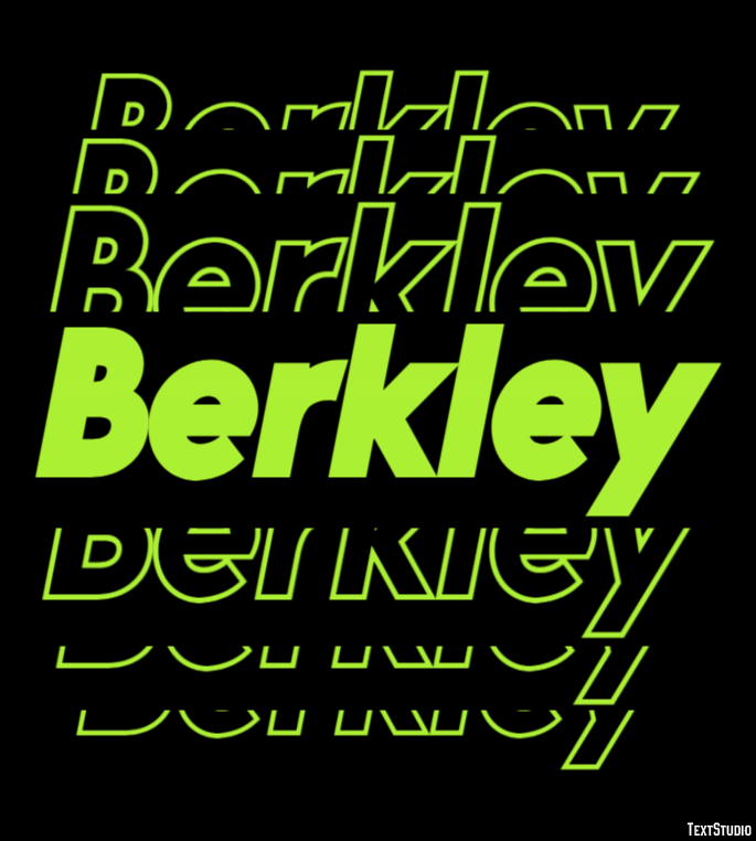 Berkley Text effect