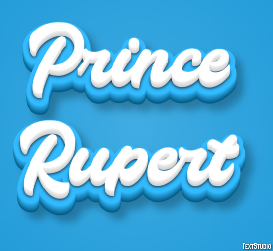 Prince Rupert Эффект текста