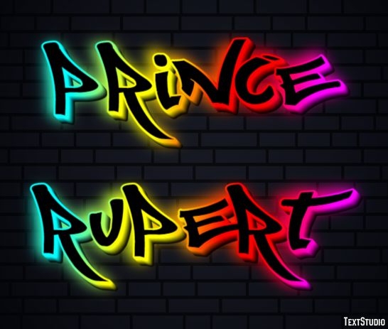 Prince Rupert Эффект текста