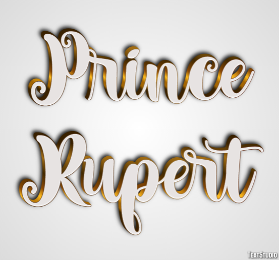 Prince Rupert Effetto testo