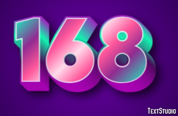 168 Эффект текста