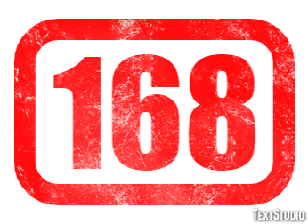 168 Эффект текста