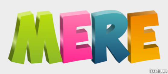 Mere Text Effect