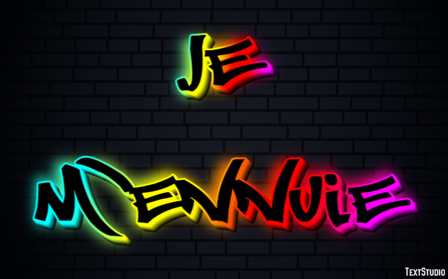 Je m'ennuie Effet de texte