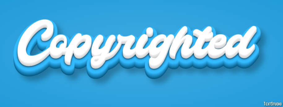 Copyrighted Text Effect