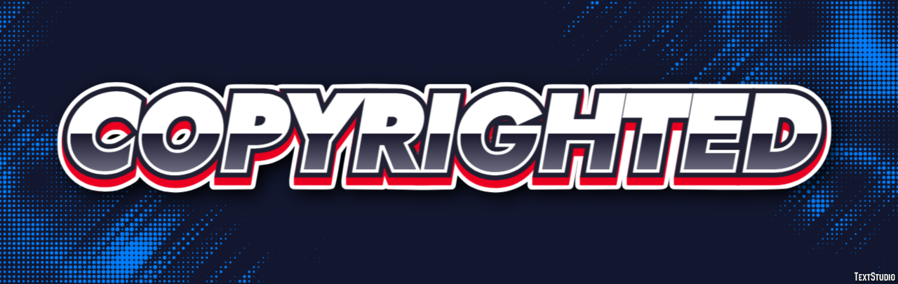 Copyrighted Text Effect