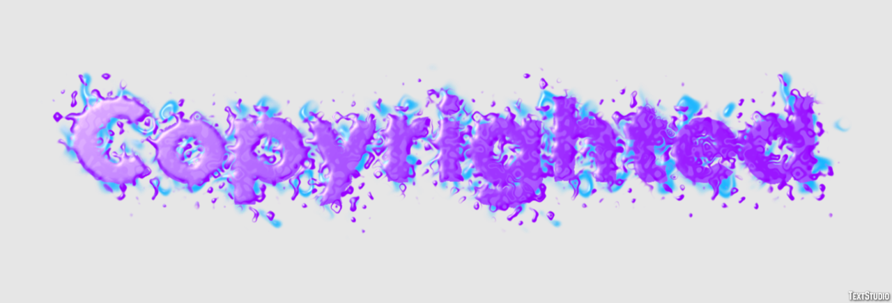 Copyrighted Text Effect