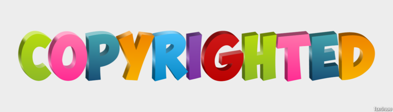 Copyrighted Text Effect