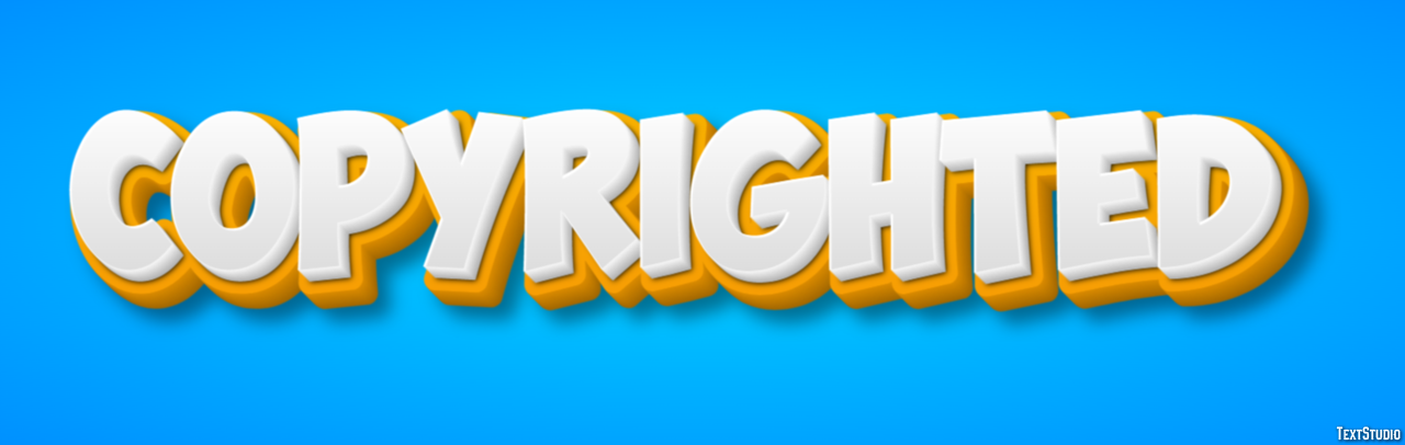 Copyrighted Tekst Effect