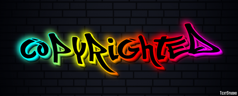 Copyrighted Text Effect